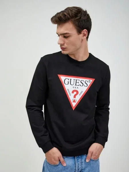 Μπλούζα Guess μαύρο