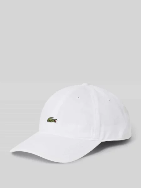 Czapka z daszkiem Lacoste white biała