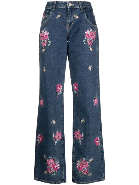 Jeansy Blugirl w kwiatki
