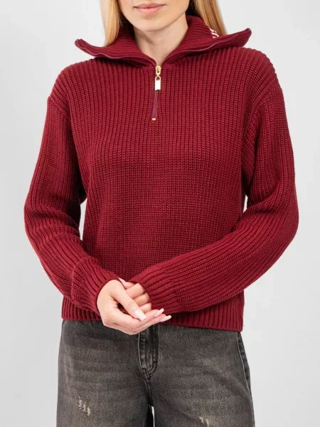 Светр Just Before бордовий