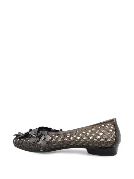 Balerini Heavenly Jelly cu model floral negru