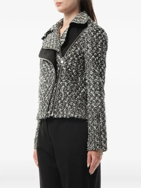 Aszimmetrikus tweed dzseki Lanvin fekete