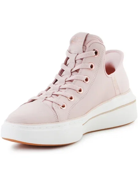 Kožené tenisky Skechers ružová