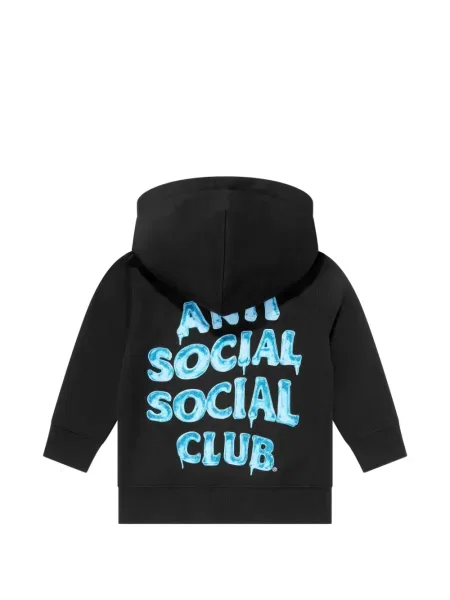 Bluza z kapturem dziecięca Anti Social Social Club czarna