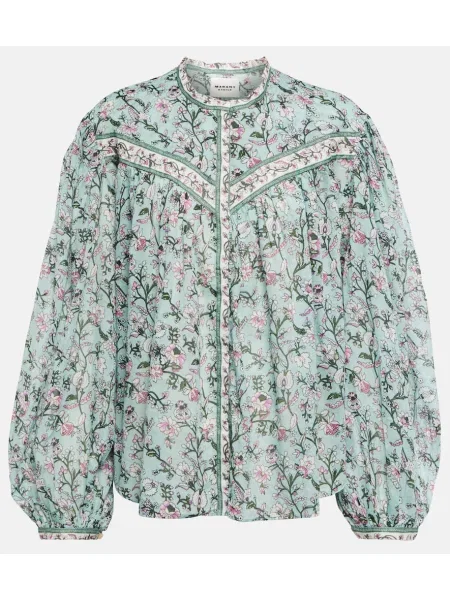 Bluză Marant Etoile cu imagine verde