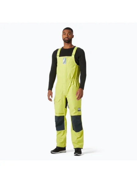 Pantaloni de navigație pentru bărbați Helly Hansen Pier Bib cyber lime