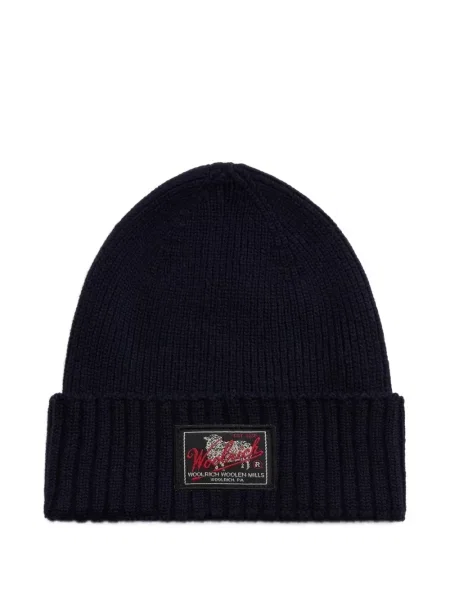 Căciulă Woolrich cu autograf albastru