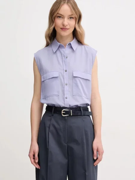 Srajca Calvin Klein vijolična