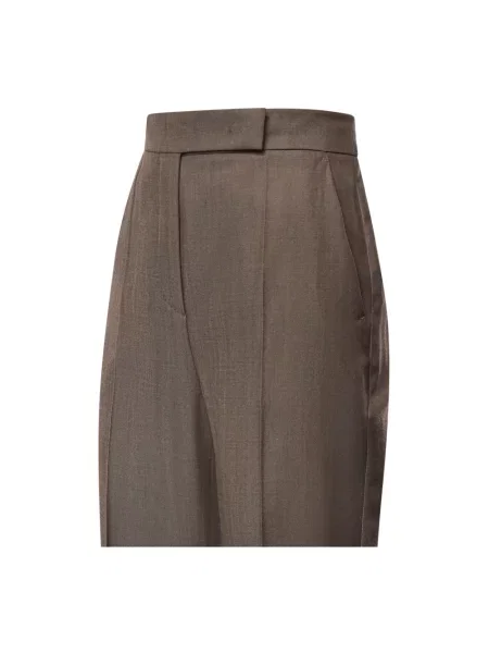 Spodnie Max Mara brązowe