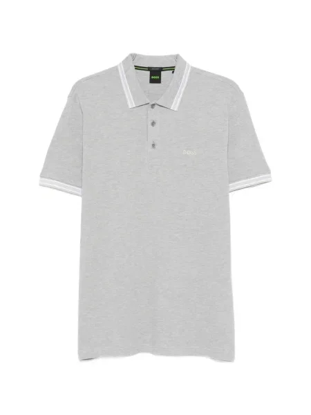 Polo Boss cu dungi gri