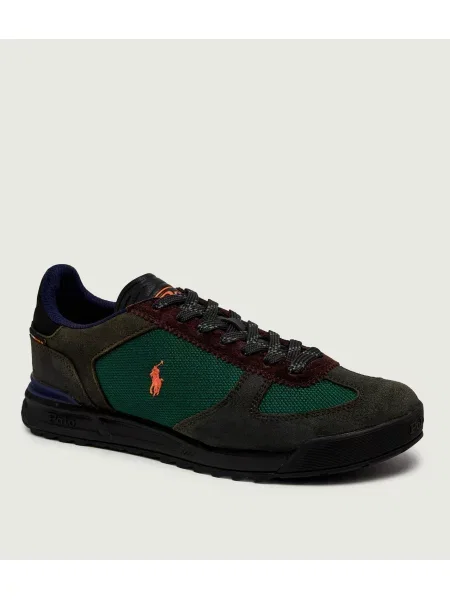 POLO RALPH LAUREN Teniși din piele Varick | piele întoarsă verde