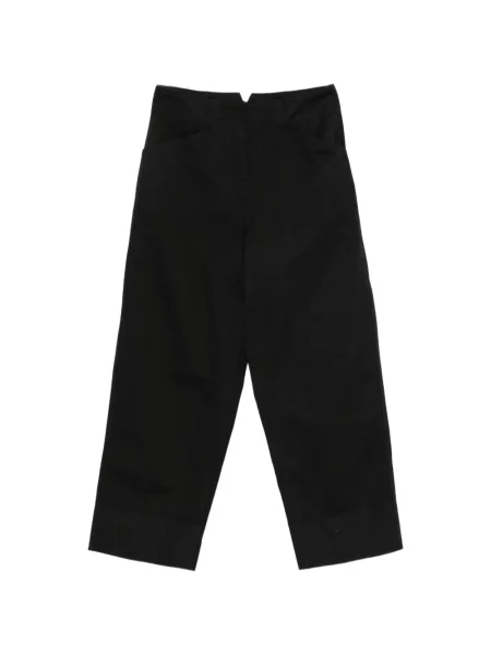 Pantaloni Margaret Howell cu cataramă cu bretele negru