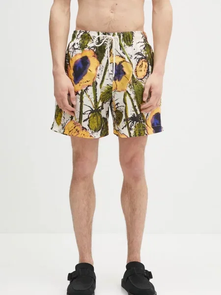 Wales Bonner pantaloni scurți de baie Althea galben