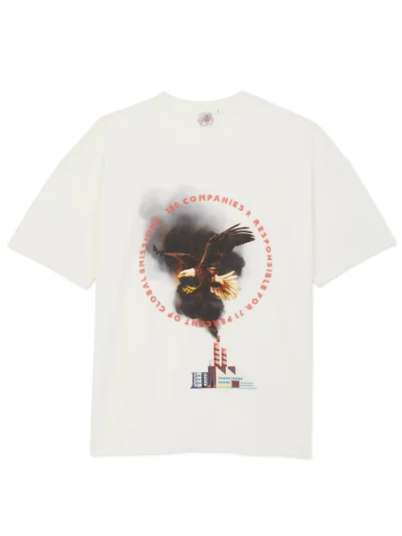 The Rad Black Kids Tricou Companies Pollute T-Shirt' alb