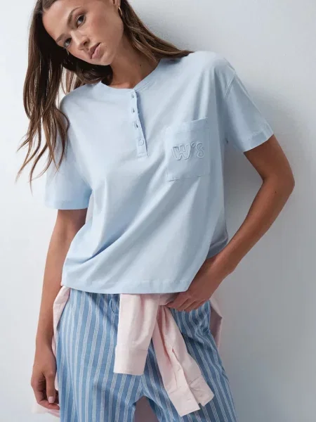 Women'secret loungwear tričko modré
