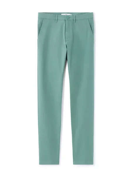 Pantaloni chino Celio turcoaz