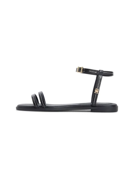 TOMMY HILFIGER Sandale cu baretă negru
