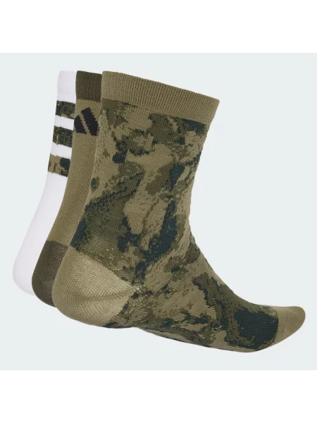 PONOŽKY YOUTH BOYS CAMO GRAPHIC – 3 páry bílé