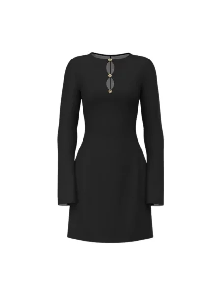 Guess Sukienka codzienna A-Line Fit czarny