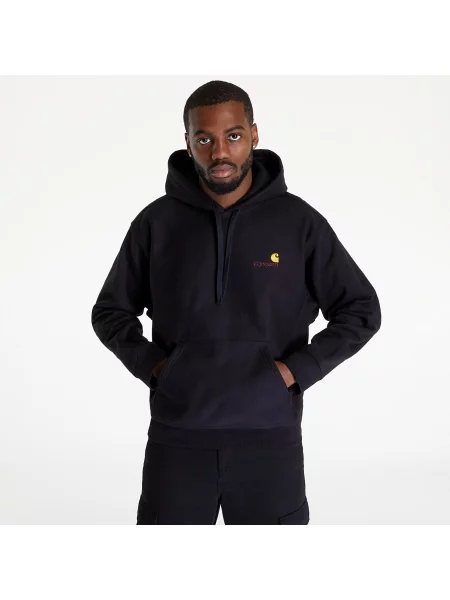 Суичър с качулка Carhartt Wip с качулка черно