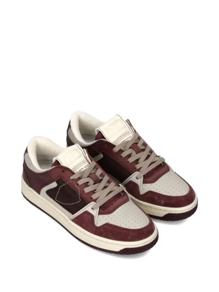 Sneakerși Philippe Model Paris din piele de căprioară roșu