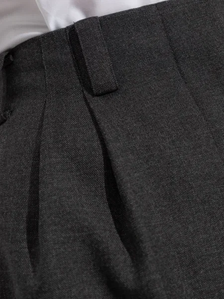 Pantaloni Givenchy de lână plisate gri