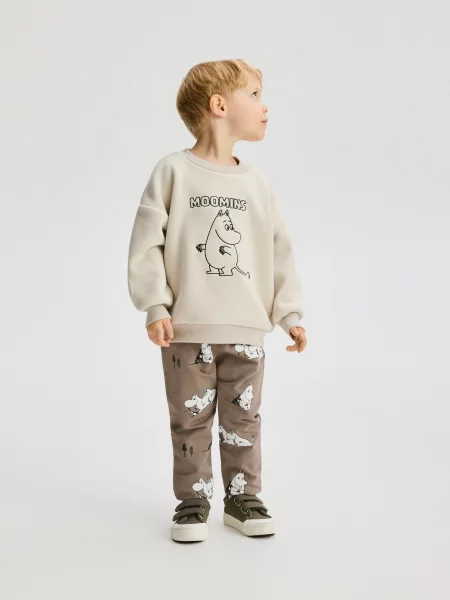 Reserved Світшот Moomins бежевий