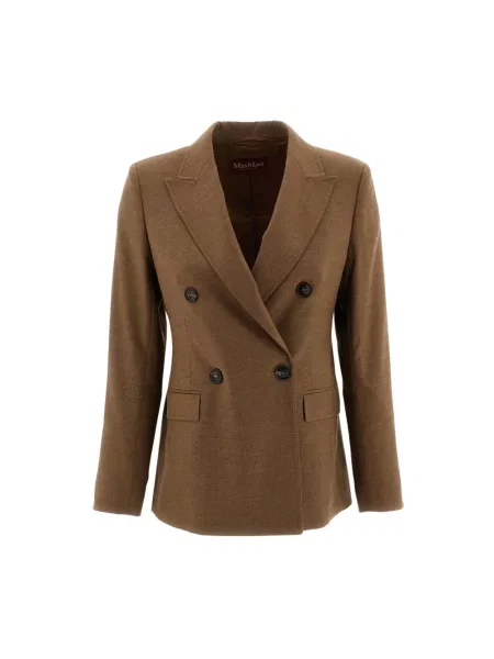 Marynarka Max Mara Studio wełniana brązowa
