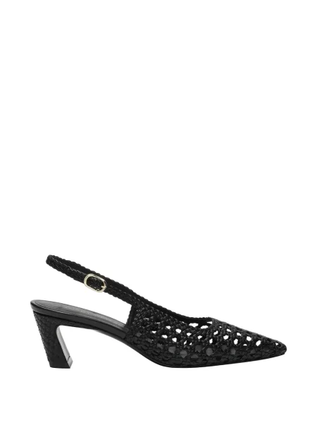 Pantofi cu toc Stuart Weitzman slingback negru