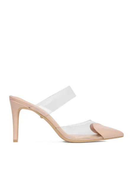 Туфли Deezee на шпильке бежевые