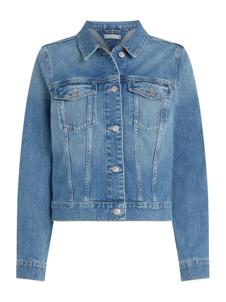 Rifľová bunda Tommy Hilfiger modrá