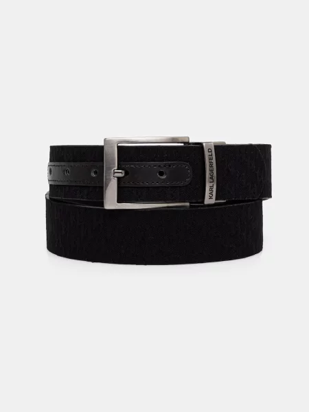Karl Lagerfeld curea reversibilă pentru bărbați negru