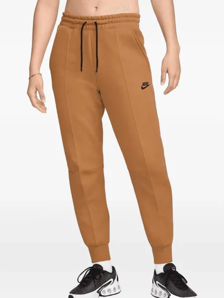 Pantaloni Nike cu decolteu rotund tricotate albastru