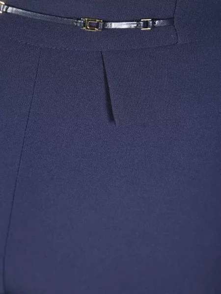 Pantaloni Elisabetta Franchi stretch albastru