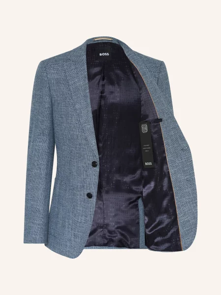 Boss Marynarka Hutson Regular Fit blau biała