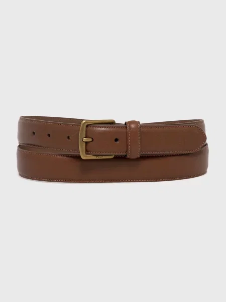 Δερμάτινη Polo Ralph Lauren ανδρική καφέ