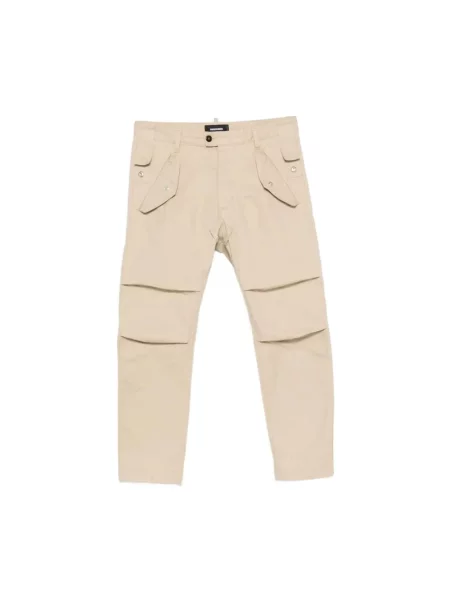 Spodnie Dsquared2 beżowe