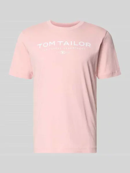 T-shirt o kroju regular fit z czystej bawełny Tom Tailor