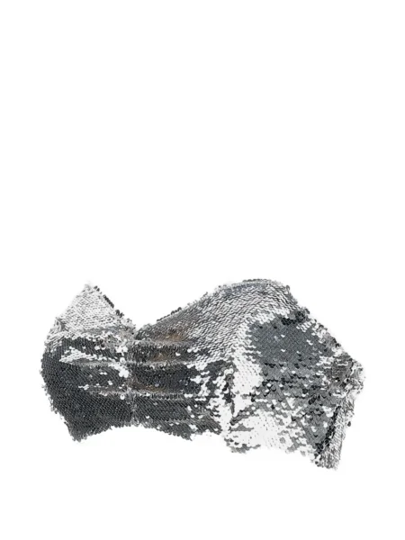 Sutien Simone Rocha cu paiete argintiu