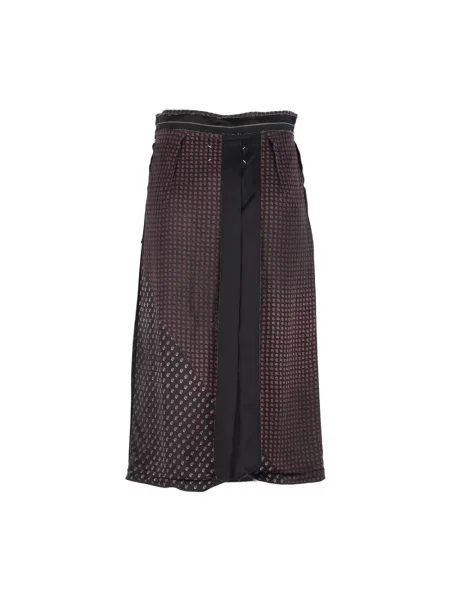 Spódnica midi Maison Margiela z nadrukiem z wzorem paisley czarna
