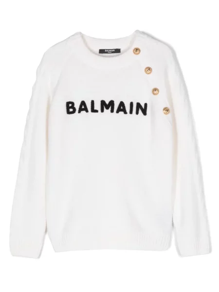 Sweter dziecięcy Balmain biały