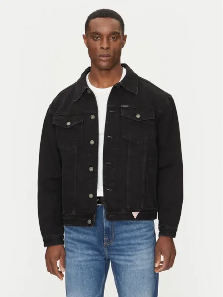 Geacă de blugi Guess Jeans negru