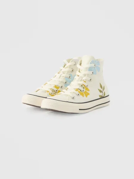 CONVERSE Členkové tenisky CHUCK TAYLOR ALL STAR krémová / svetlomodrá olivová žltá