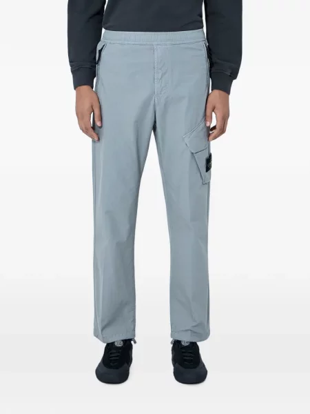 Pantaloni cargo Stone Island cu strasuri albastru