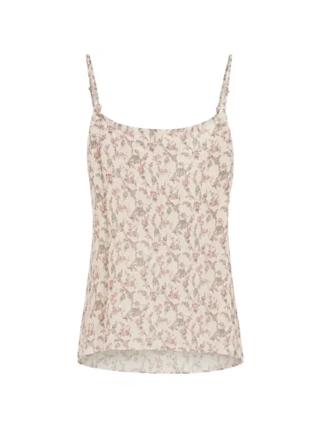 Maiou Kristina Ti cu model floral cu imagine alb