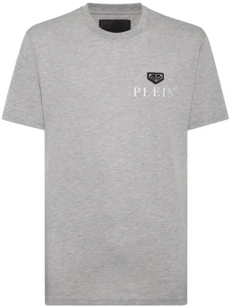 Tricou Philipp Plein cu imagine gri