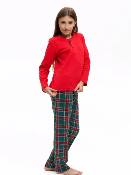 Детская пижама наталюкс красная