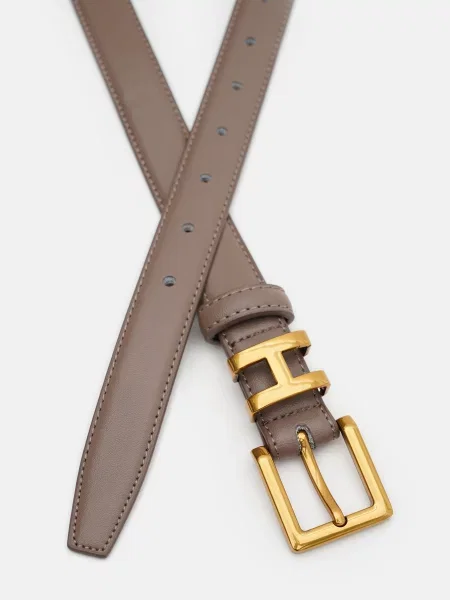 Borsa Leather Ремінь Тауп Шкіра