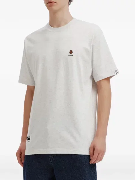 Tricou Fingercroxx cu broderie gri