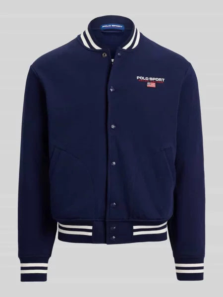 Kurtka blouson z mieszanki bawełny krój regular fit Polo Ralph Lauren granatowa